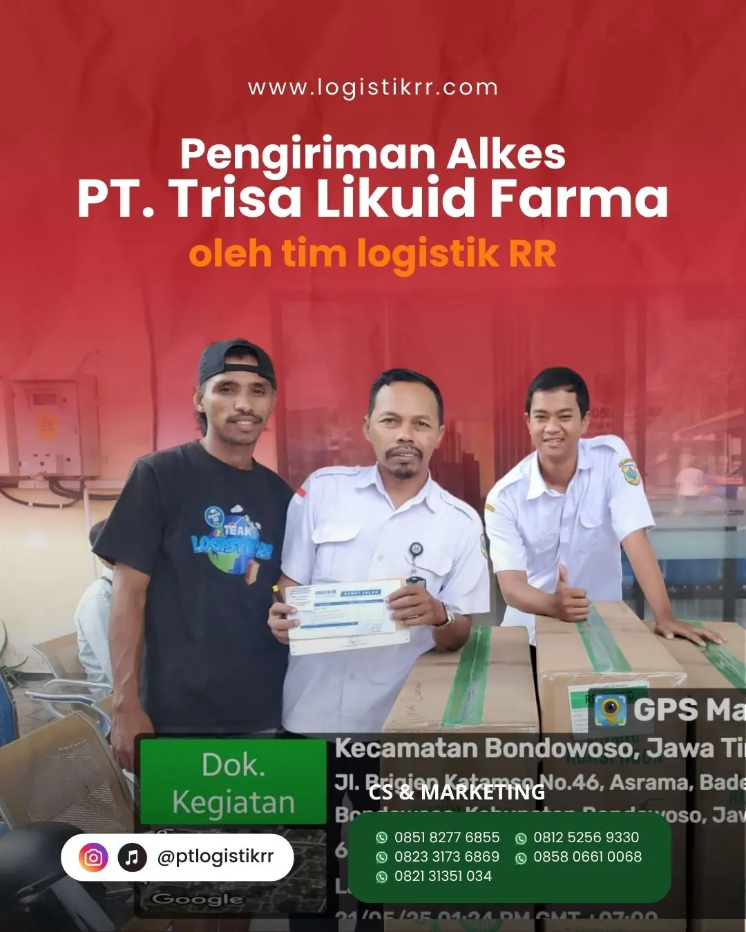 Pengiriman Alat Kesehatan ke Bondowoso